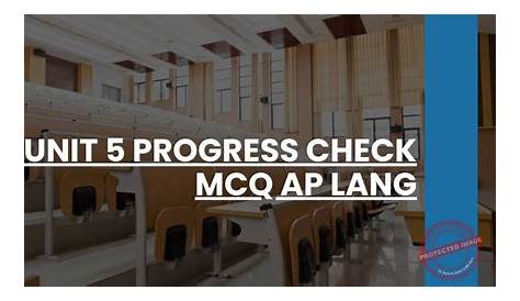 Ap Lang Unit 5 Progress Check Mcq решил проблему с классом