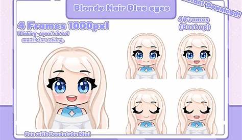 Hypnohyb Hypnohub Blonde Hair Blue Eyes Chibi Chin Hold Ошеломлённое платье Пустые глаза