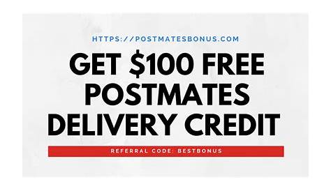 Postmates Promo Code 100 Бесплатная доставка и бонус