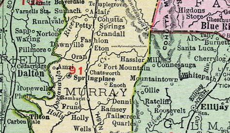 Карта округа Мюррей (Qpublic Murray County)