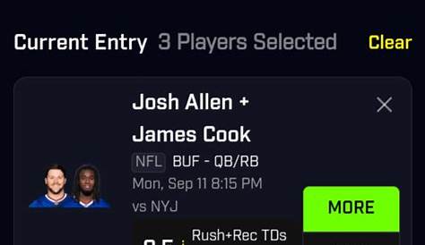 5 Rush + Rec Td — 2 игрока на R Prizepicks