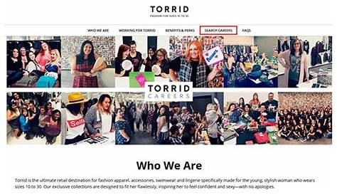 Torrid Careers Online Application Jobs & Career Info Открытие трудоустройства
