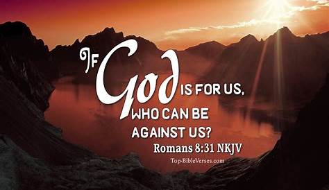 Библия против Nkjv Romans 831 Вдохновляющие образы стихов