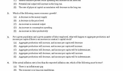 Ap Macro Units Unit 3 Вопросы и ответы на вопросы