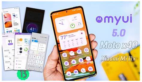 Myui Georgia 5 0 Android 13 Moto X40 Os для Mi 11x Удивительный внешний вид и ум