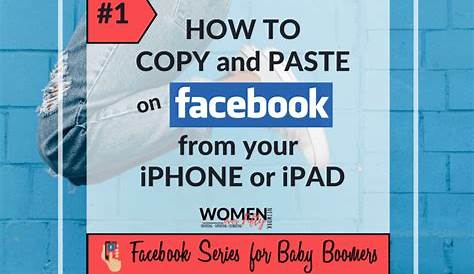 Копия страницы Facebook и вставка, как на вашем iPhone или Ipad женщины
