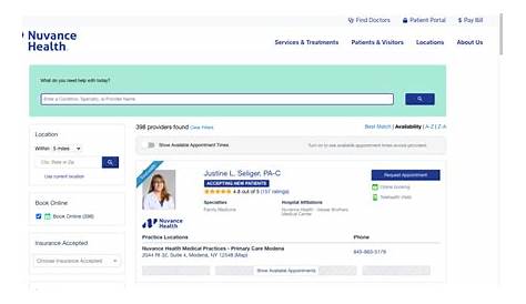 Портал здоровья пациента Nuvance Blue