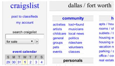 Craigslist Dallas Fort Worth Tx продается владельцем Texas Cars Car и арендой
