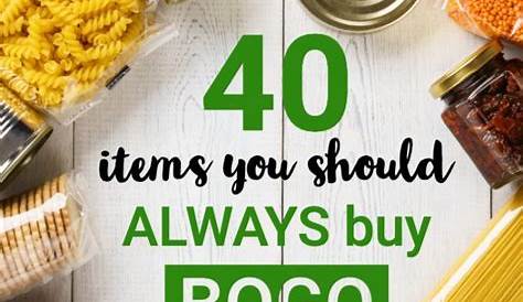 Bogo Publix Правила 40 Продажа товаров, которые вы всегда должны покупать