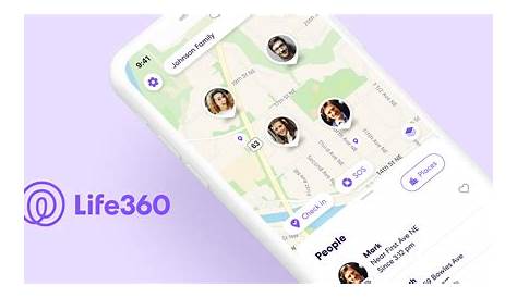 Карта Life360 означает иконку, что означает синий круг на Simcookie