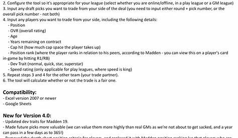 Калькулятор Madden Trade V4 0 Google
