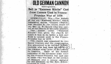 Sheboygan Press Obituarypittube Подробная церковь получила название из старой немецкой газеты Cannon