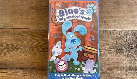 Blues Clues Vhs Архив Голубой Большой Музыкальный Фильм Стив Бернс Ник младший Этси