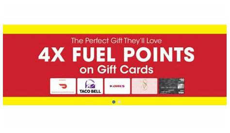 Kroger 4x Gift Card Fuel Points on E выйдет 16-20 августа