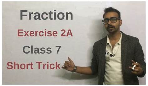 61 Fraction Ex 2a R Aggarwal Class 7 by Cp Singh Youtube