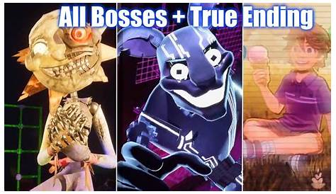 Нарушение безопасности разрушает истинный конец Fnaf Dlc All Boss Fights & Youtube