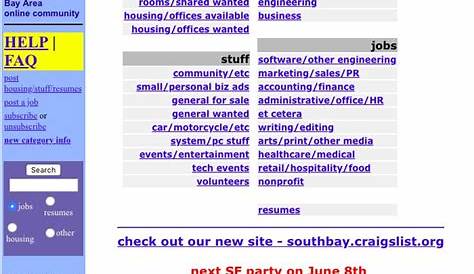 Craigslist Tally Как использовать Eureka Bay Area Community Networkeureka Bay