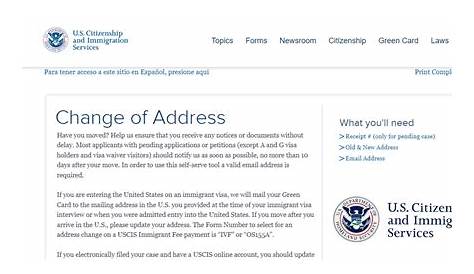 Предполагаемое руководство по адресам: как уведомить об изменениях с Uscis?