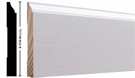Lowes Trim Folding Shop 8pack 3 25in X 16ft Interior Pine Primed Baseboard Moulding At