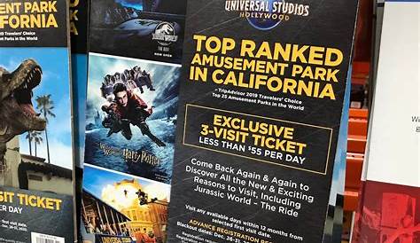 45 долларов США Universal Tickets Costco Price Studios Hollywood 3
