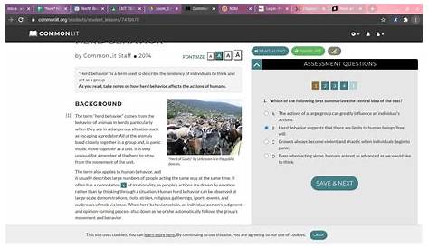Ap Commonlit ответил на ключевое поведение стада Гаант Чарт Катрин Баер