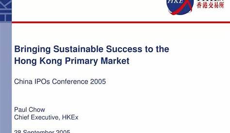 Ipos 2005: Устойчивый успех на первичном рынке Гонконга
