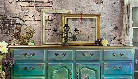 Etsy Dressers Boho Dresser Funky Painted Мебель