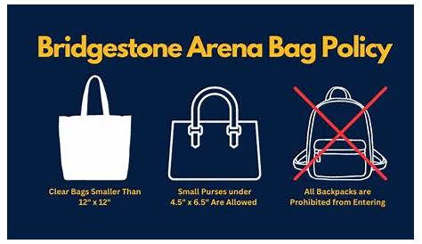Bridgestone Clear Bag Policy Арена Арена