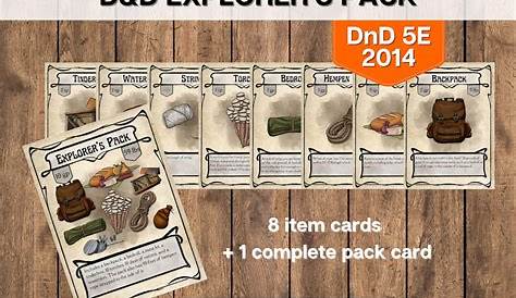 5etools Explorers Pack D&d 5e Mini Etsy