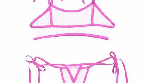 Галерея Sheer Bikini см. Mesh Micro Set Женский 2019 бразильский S