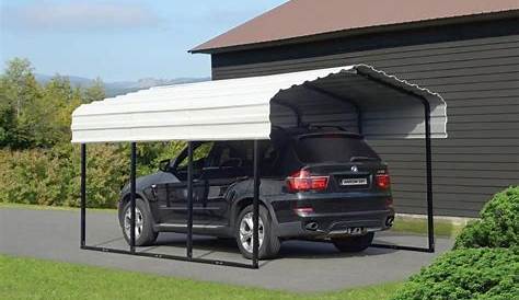 Lowes Carports Metal Arrow 10ft X 15 27ft X 8 2ft Eggshell Single Carport At
