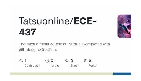 Purdue Ece 437 Github (недоступная ссылка)