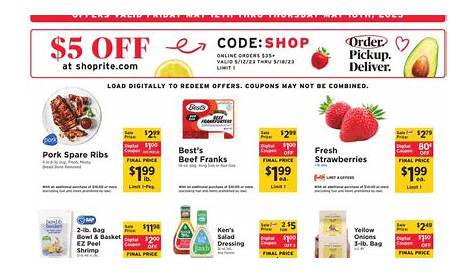 Shoprite Weekly Ad 10 мая 25 мая 2023