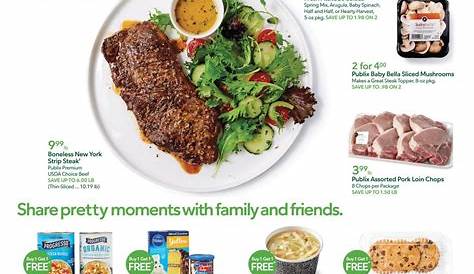 Меню общественного питания Publix Online Текущие продажи Еженедельные объявления