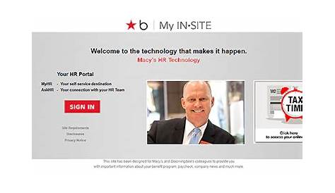Macy Insite Connection’s Login Employee Hr Portal Fixthelife (недоступная ссылка — история).
