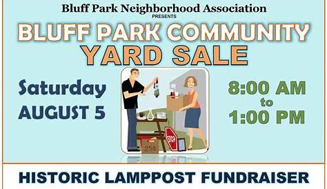 Совет по продажам Yard Bluffs Bluff Park Neighborhood Association (общественная продажа и Lamppost)