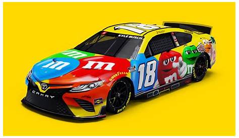 Kyle Busch Paint Scheme Today 2022 18 M&m’s Ncs22 La Coliseum Stunod Racing