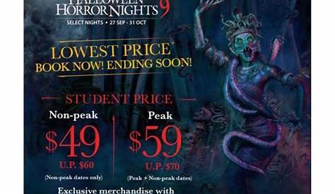 Halloween Horror Nights: Билеты на пиковую ночь и ваучеры