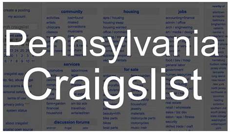 Ultimate Craigslist Erie Pa General Guide Expert Советы и хитрости