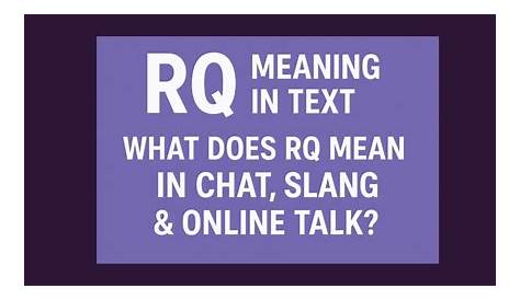 Что означает Rq в тексте?