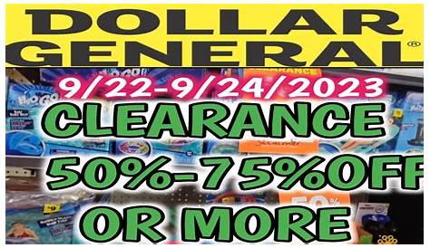 Dollar General Summer Clearanceforum 9 22 2023 Клиренс Визуальный Клиренс