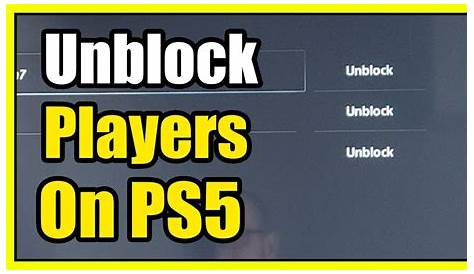 Как разблокировать кого-то в приложении Ps5 People Csole Settings Gamebase Settings Youtube