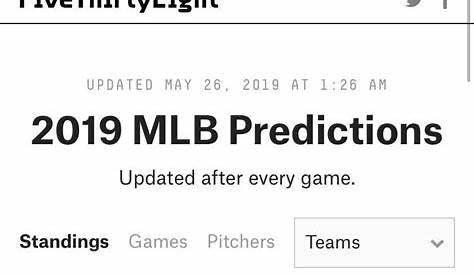 Mlb предсказывает пятьдесят восемь