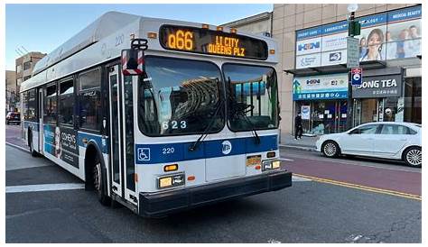 Q66 Bus Map Mta на борту нового лайнера C40lf 653