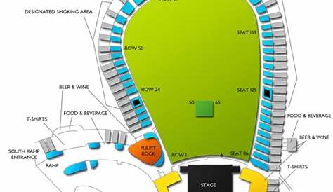 Red Rocks Amphitheater Seatingshop с номерами сидений Matttroy