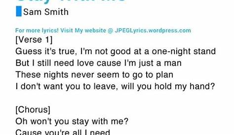 Скачать песню «Stay With Me»