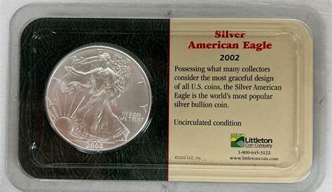 2002 Серебряный американский орел Silver American Eagle Value: Uncirculated Price Guide (США)
