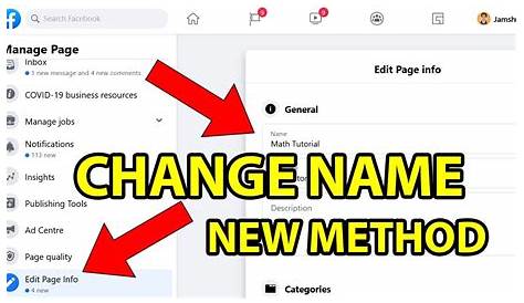 Как изменить название страницы Facebook: полное руководство