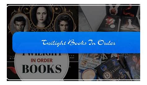 Оригинальное название: Twilight In Order: A Comprehensive Guide to the Twilight Saga