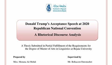 Выступление Дональда Трампа: комплексный анализ